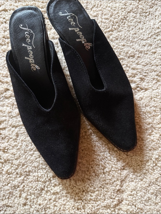 Free People Shoes - Free People Anya Suede Mule Black Size 37